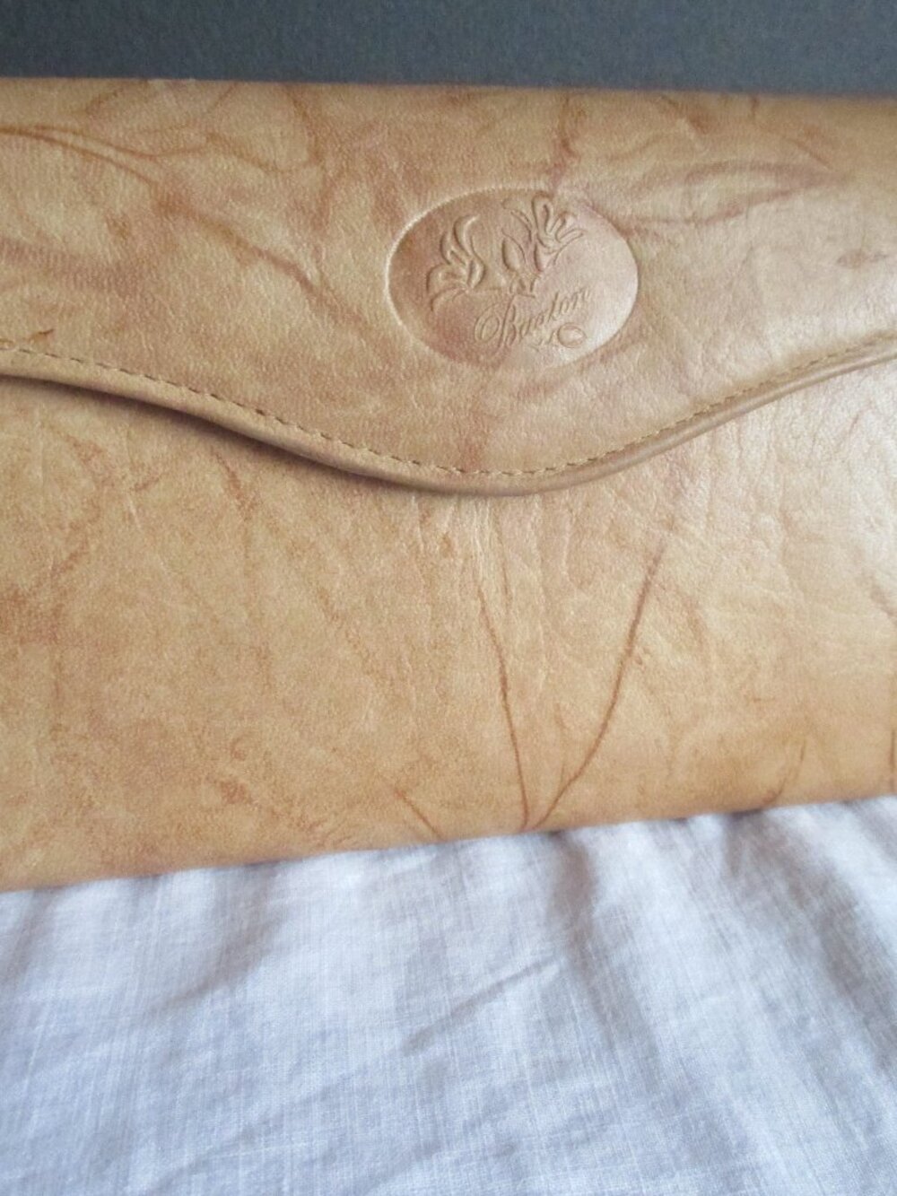 VINTAGE BUXTON ENVELOPE WALLET/BEIGE/NEW